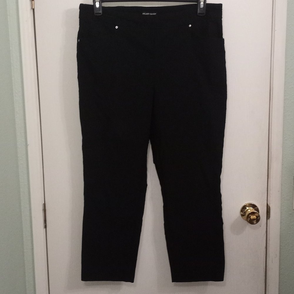 Hilary Radley Black - Women Pull On Pants - XL